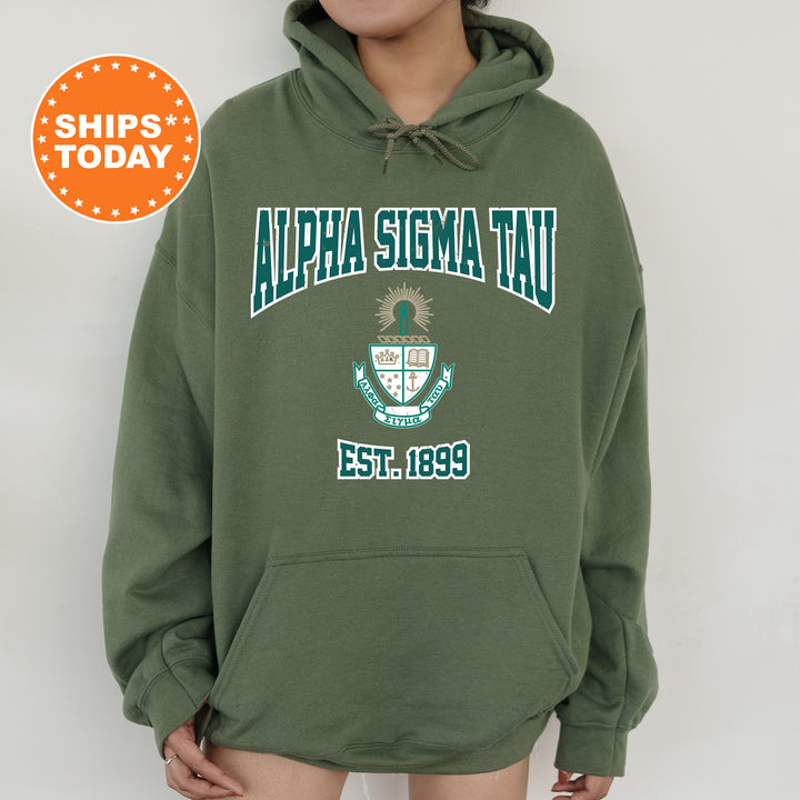 a person wearing a green hoodie with a palm tree on it