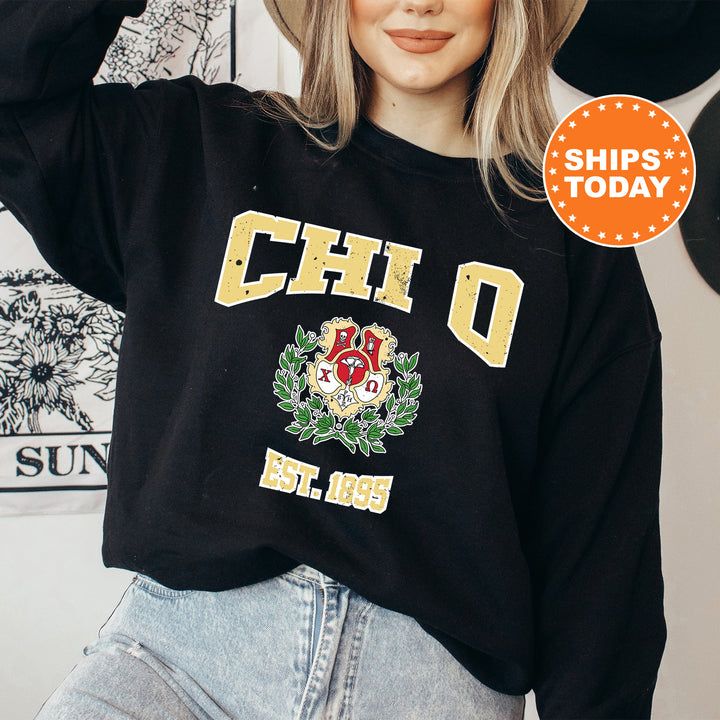 a woman with blonde hair wearing a black sweatshirt