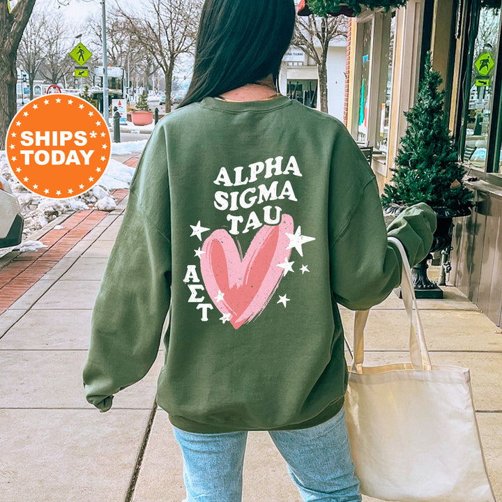 a woman walking down a sidewalk carrying a shopping bag