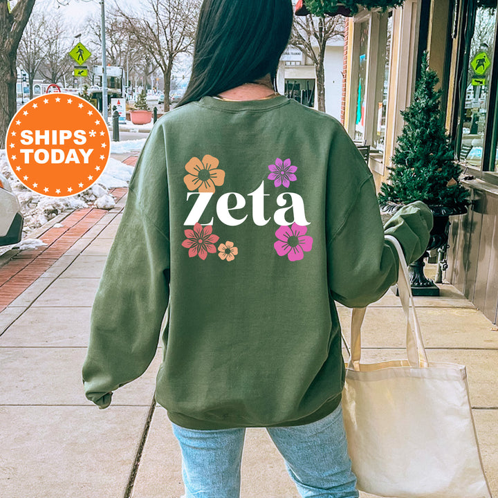 a woman walking down a sidewalk carrying a shopping bag