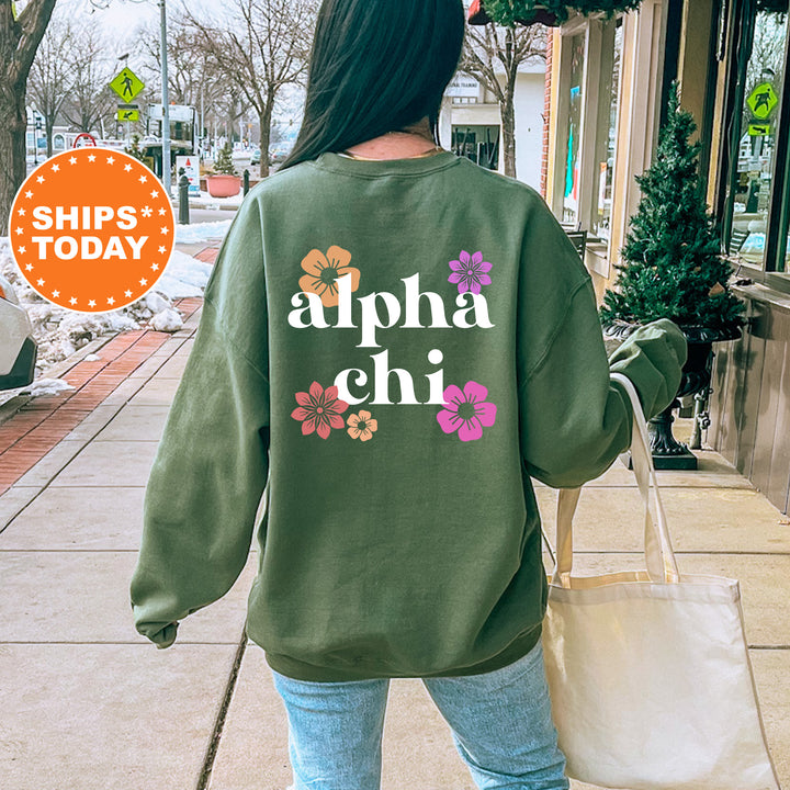 a woman walking down a sidewalk carrying a bag