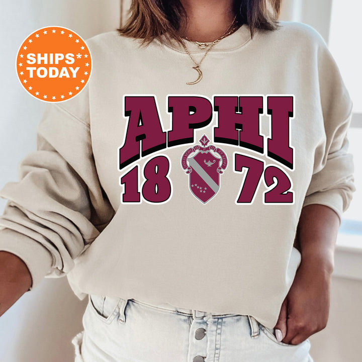 a woman wearing a sweatshirt with the words, april 18, 722