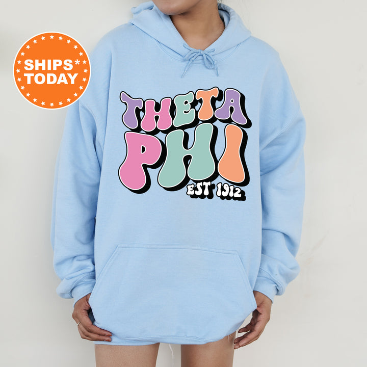 a person wearing a blue hoodie with the words, there's a pu