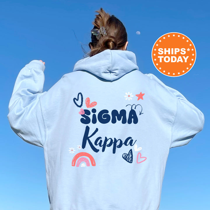 a woman wearing a white jacket with the words stigma kappa on it