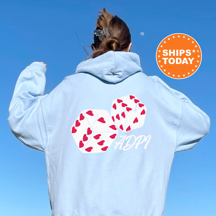 a woman wearing a blue hoodie with the words ship today printed on it