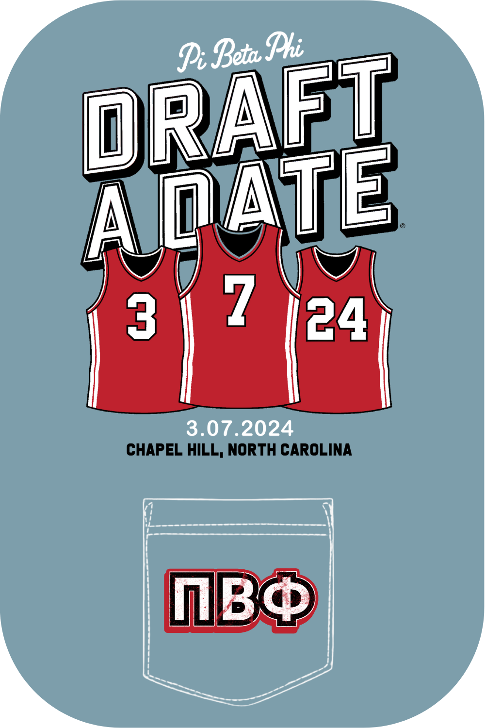Custom Pi Beta Phi Draft A Date – Kite and Crest