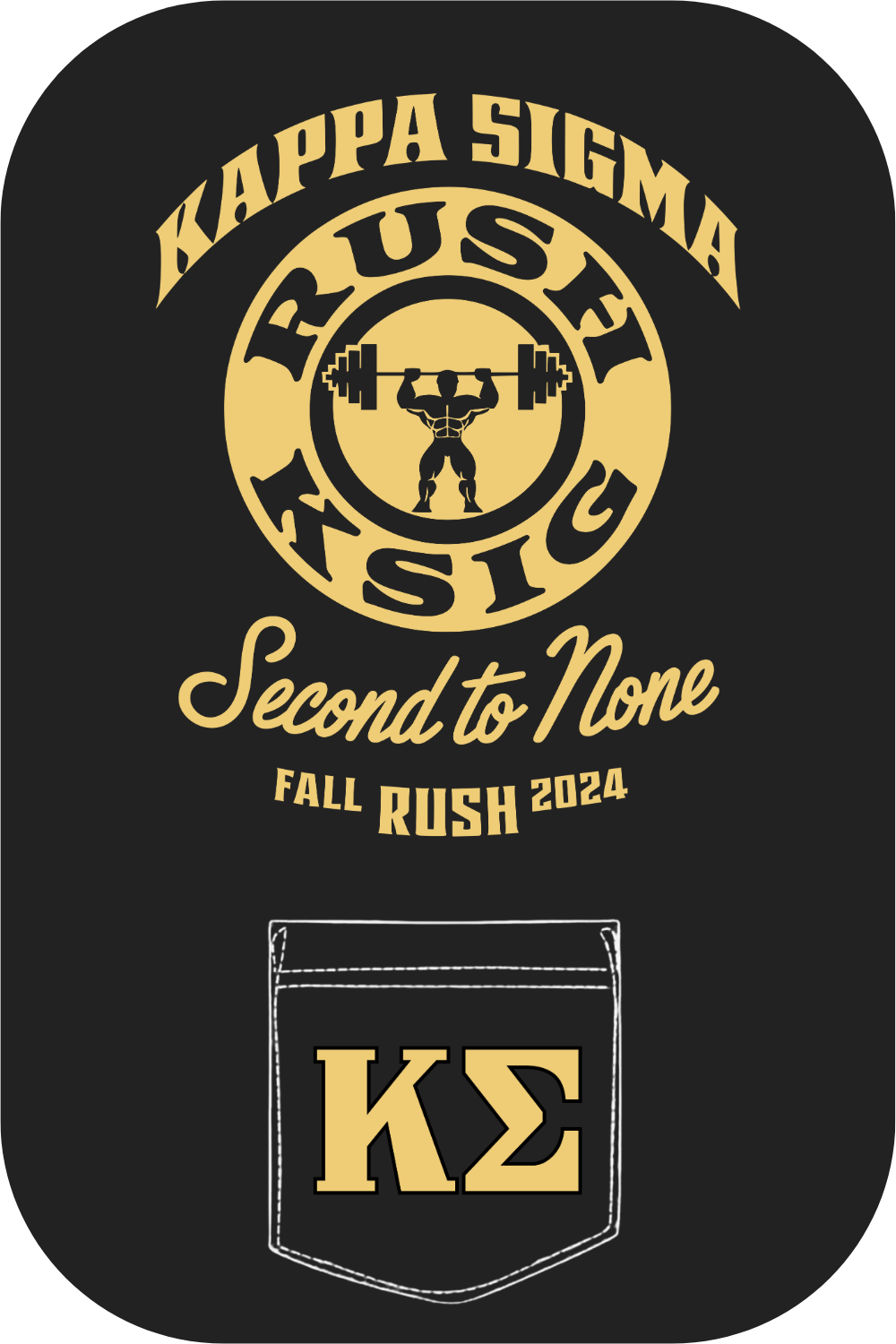 Custom Kappa Sigma Second To None Fall Rush – Kite and Crest