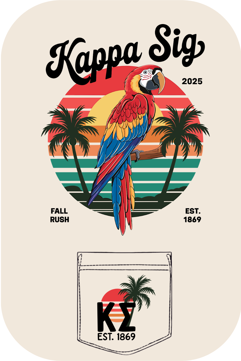 Custom Kappa Sig Fall Rush – Kite and Crest