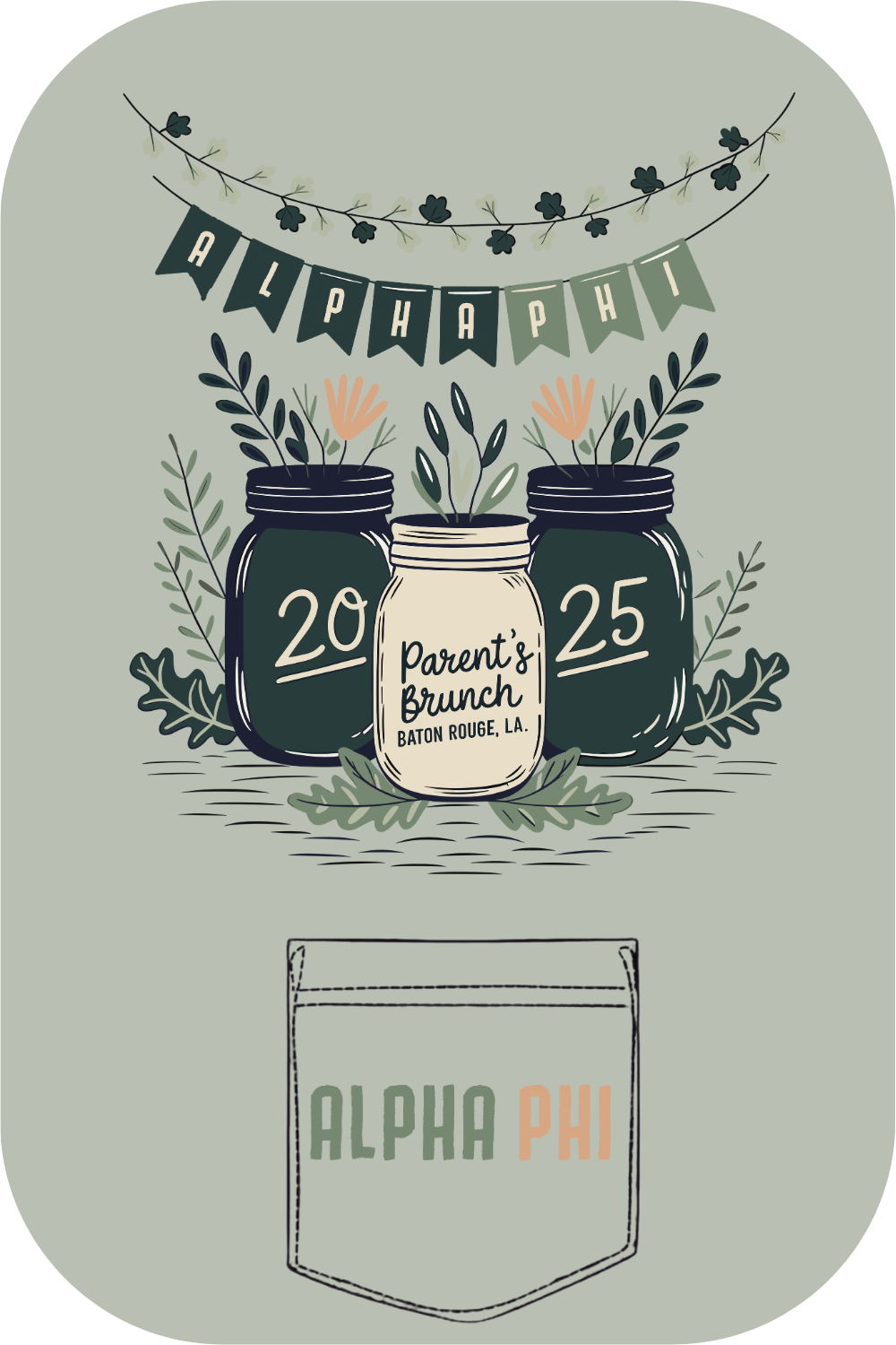 Custom Alpha Phi Parent's Brunch