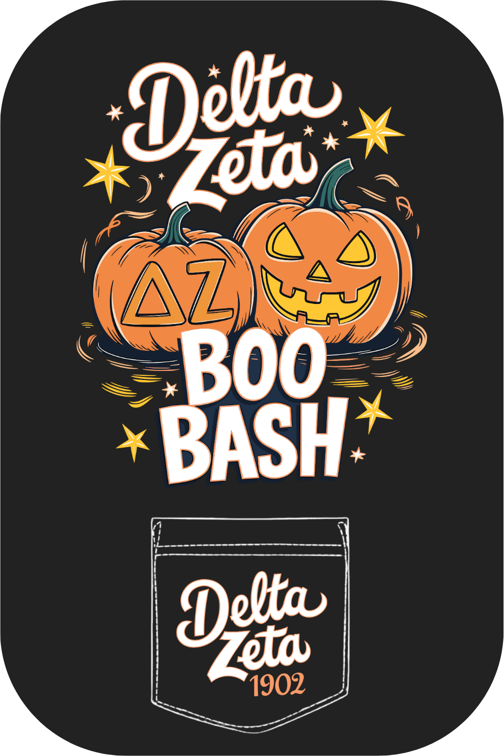 Custom Delta Zeta Boo Bash