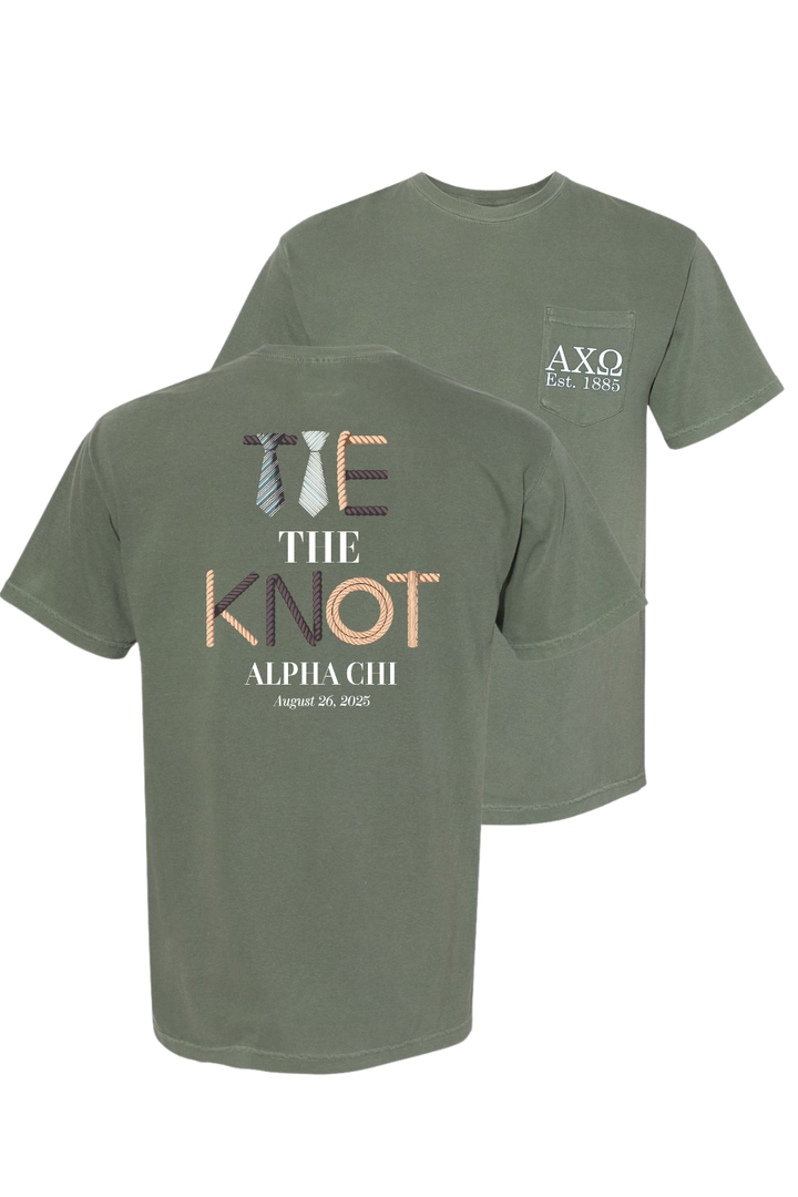 Custom Tie The Knot Alpha Chi
