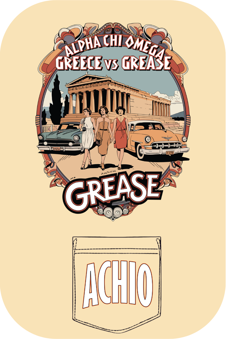 Custom Alpha Chi Omega Grease