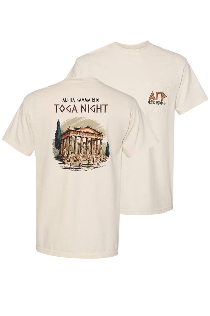 Custom Alpha Gamma Rho Toga Night