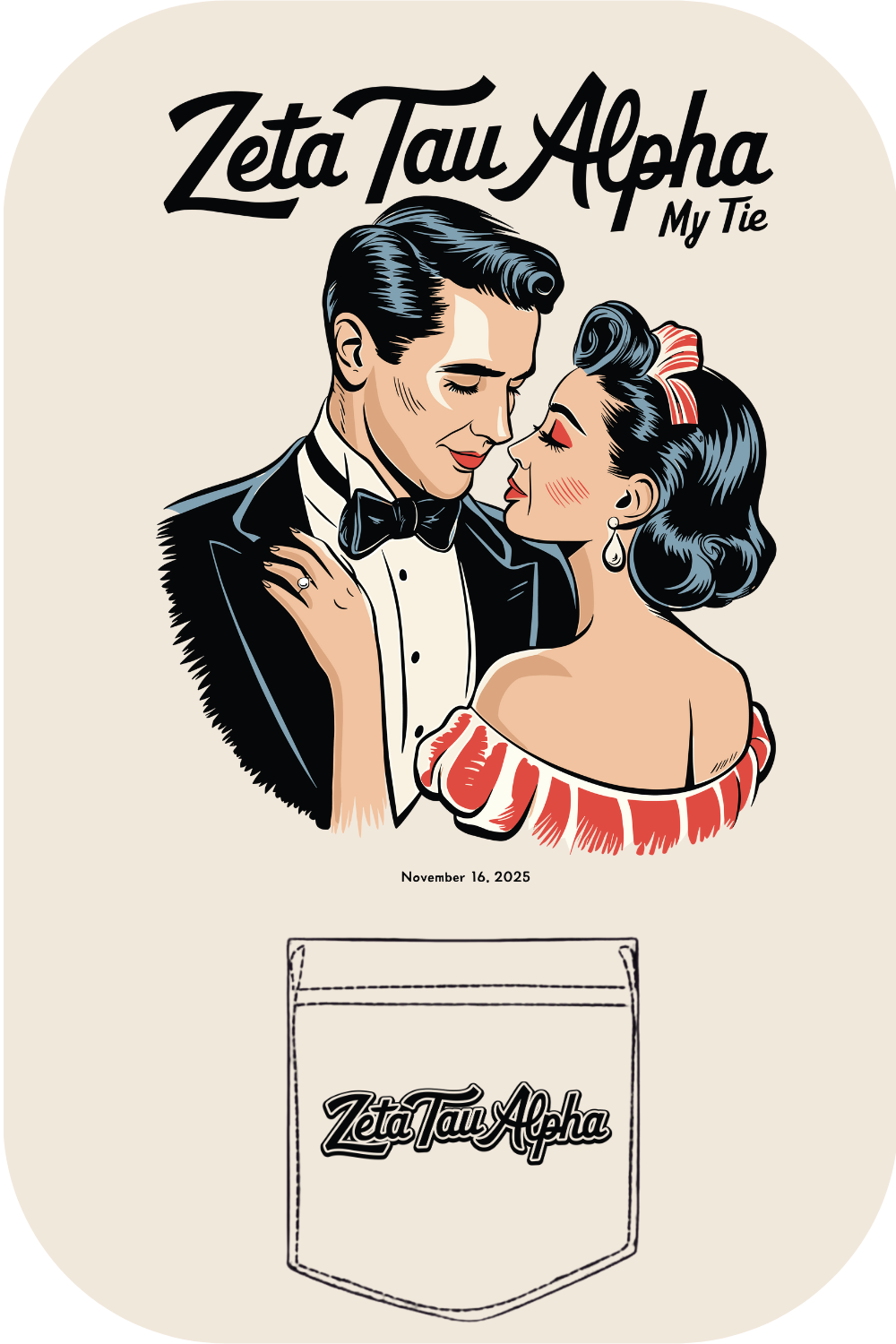 Custom Zeta Tau Alpha My Tie