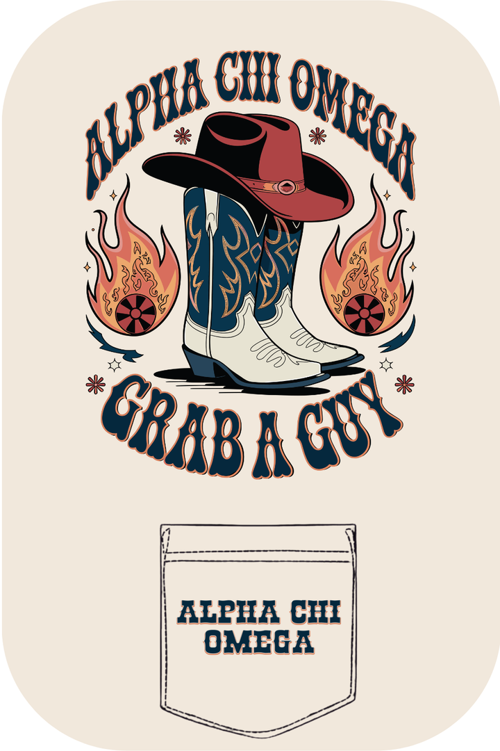 Custom Alpha Chi Omega Grab A Guy