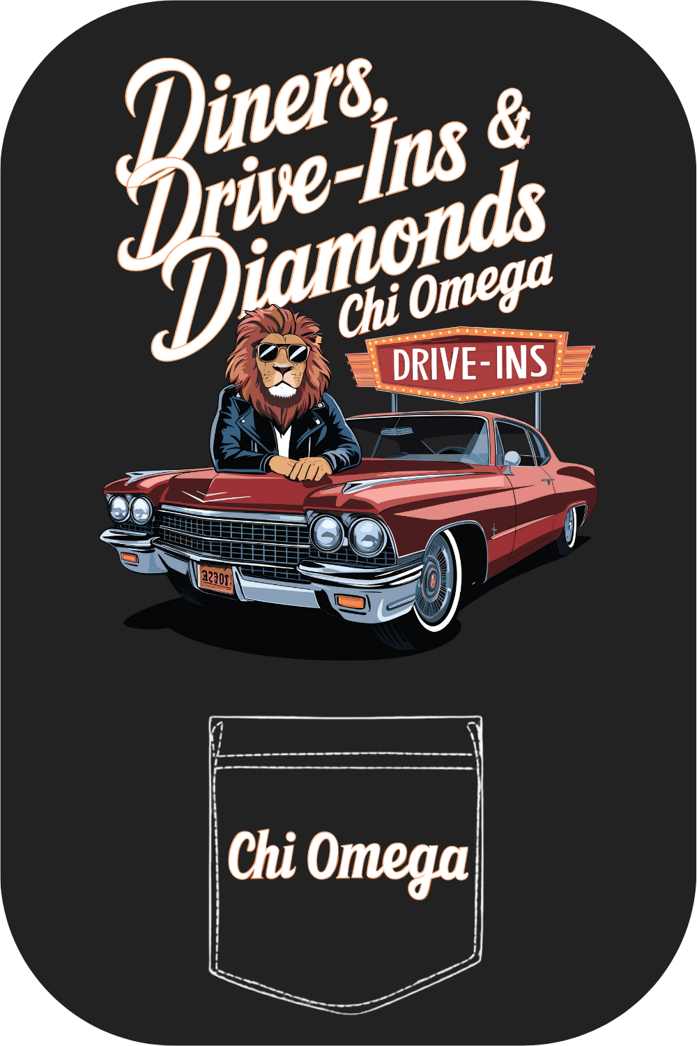 Custom Diners, Drive Ins & Diamonds Chi Omega