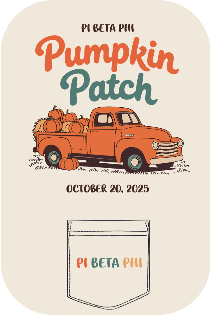 Custom Pi Beta Phi Pumpkin Patch