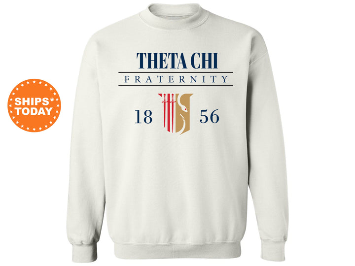 Theta Chi Large Crest Fraternity Sweatshirt | Theta Chi Hoodie | Theta Chi Fraternity Crest | Greek Apparel | Theta Chi Gift