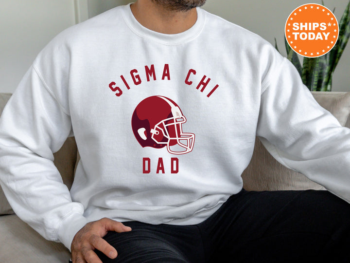 Sigma Chi Fraternity Dad Fraternity Sweatshirt | Sigma Chi Dad Sweatshirt | Fraternity Gift | College Greek Apparel | Gift For Dad _ 6718g