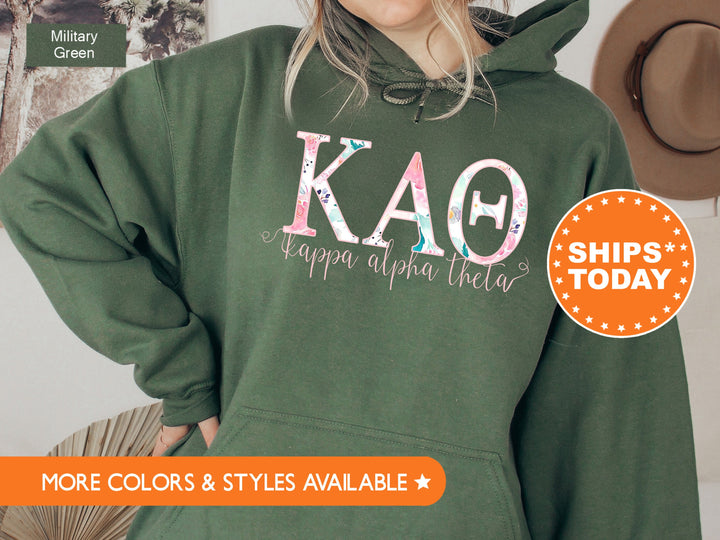 Kappa Alpha Theta Simply Paisley Sorority Sweatshirt | Kappa Alpha Theta Sweatshirt | Theta Sorority Letters | Big Little Reveal