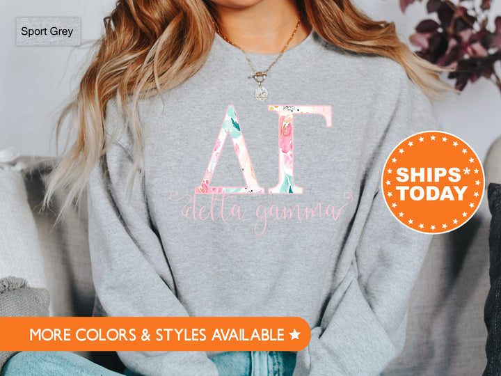 Delta Gamma Simply Paisley Sorority Sweatshirt | Delta Gamma Sweatshirt | Dee Gee Greek Letters | Big Little Gift | Sorority Hoodie