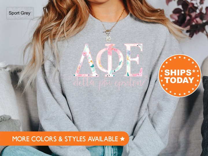 Delta Phi Epsilon Simply Paisley Sorority Sweatshirt | Delta Phi Epsilon Sweatshirt | DPHIE Greek Letters | Big Little Reveal Gift