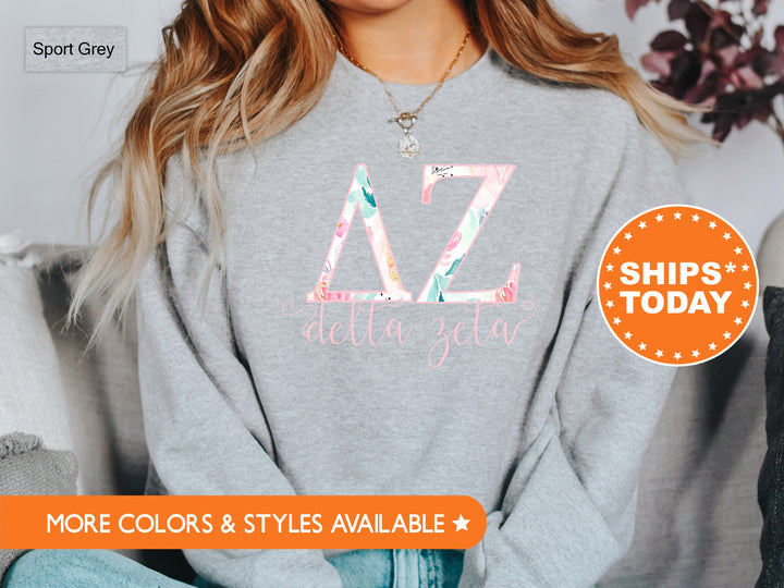 Delta Zeta Simply Paisley Sorority Sweatshirt | Delta Zeta Sweatshirt | Dee Zee Greek Letter | DZ Sorority Hoodie | Big Little Gift 5169g