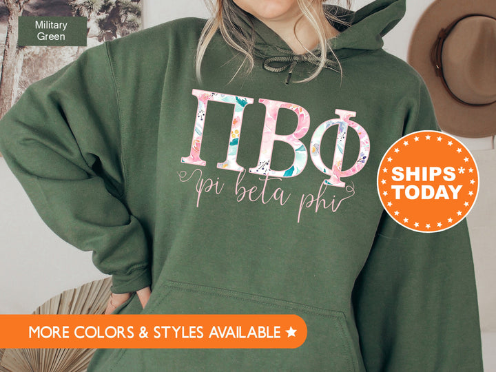 Pi Beta Phi Simply Paisley Sorority Sweatshirt | Pi Beta Phi Sweatshirt | Pi Phi Hoodie | Greek Letters | Big Little Reveal Gift