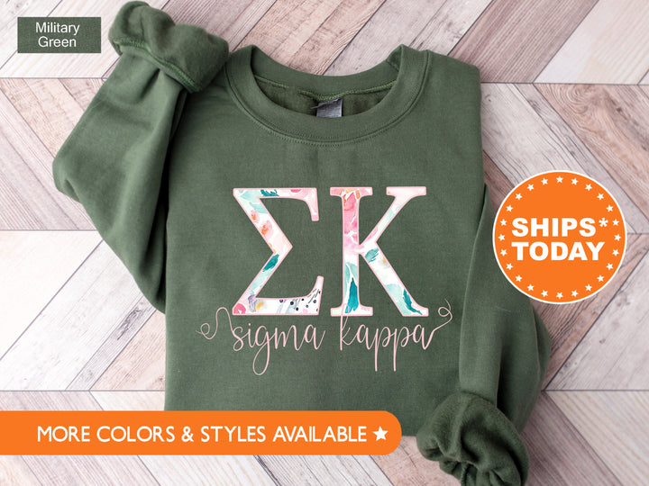 Sigma Kappa Simply Paisley Sorority Sweatshirt | Sigma Kappa Sweatshirt | Greek Letters | Sigma Kappa Hoodie | Big Little Reveal