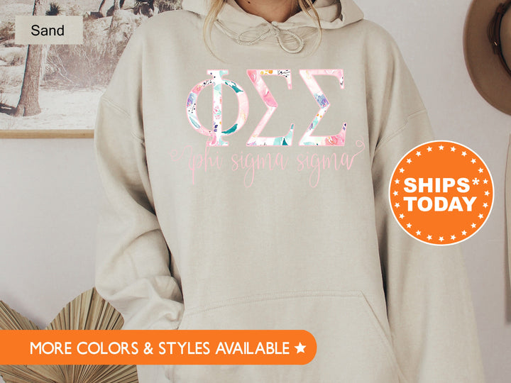 Phi Sigma Sigma Simply Paisley Sorority Sweatshirt | Phi Sigma Sigma Sweatshirt | Greek Letters | Phi Sig Hoodie | Big Little Reveal