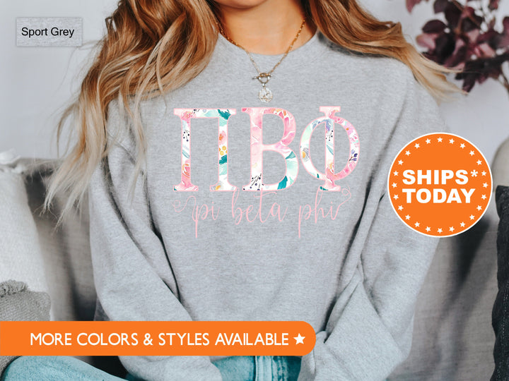 Pi Beta Phi Simply Paisley Sorority Sweatshirt | Pi Beta Phi Sweatshirt | Pi Phi Hoodie | Greek Letters | Big Little Reveal Gift