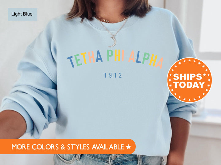 Theta Phi Alpha Retro and Year Sorority Sweatshirt | Theta Phi Retro Sweatshirt | Sorority Hoodie | Big Little Sorority Reveal _ 8240g