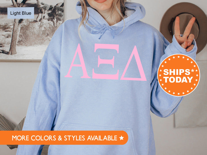 Alpha Xi Delta Just the Letters Sorority Sweatshirt | AXID Greek Letters | Sorority Letters | Big Little Reveal | Greek Apparel