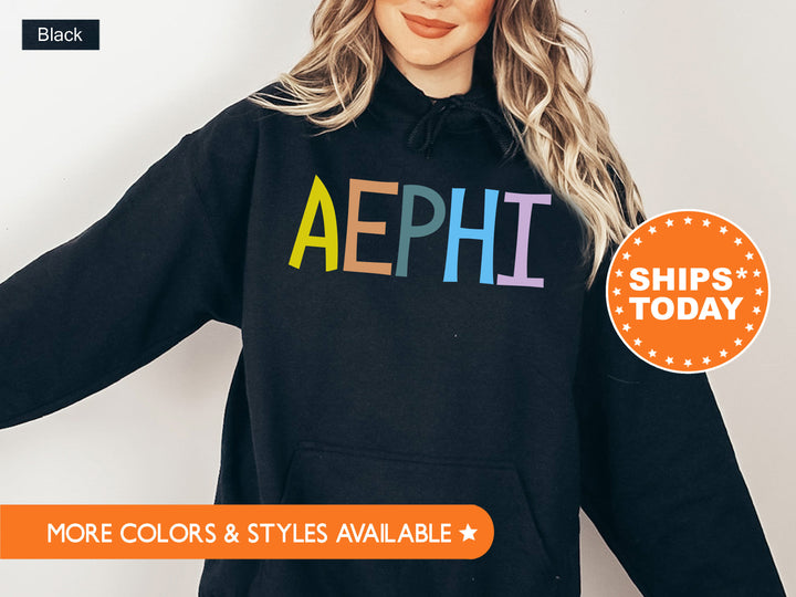 Alpha Epsilon Phi Uniquely Me Sorority Sweatshirt | AEPhi Greek Sweatshirt | Sorority Letters Crewneck | Big Little Reveal Gift _ 5812g