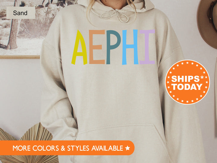 Alpha Epsilon Phi Uniquely Me Sorority Sweatshirt | AEPhi Greek Sweatshirt | Sorority Letters Crewneck | Big Little Reveal Gift _ 5812g