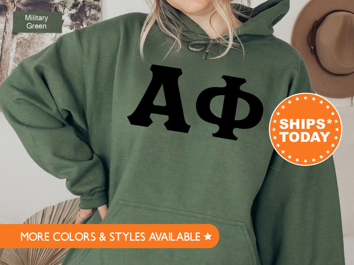 Alpha Phi Super Simple Sorority Sweatshirt | APHI Greek Letters Sweatshirt | Sorority Letters | Big Little Reveal | College Apparel