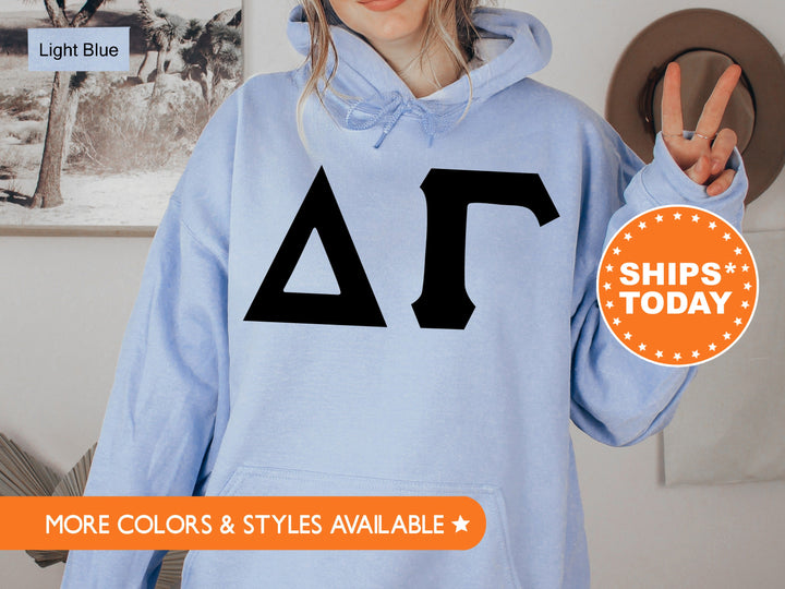 Delta Gamma Super Simple Sorority Sweatshirt | Dee Gee Greek Letters Sweatshirt | Sorority Letters | Big Little | College Apparel