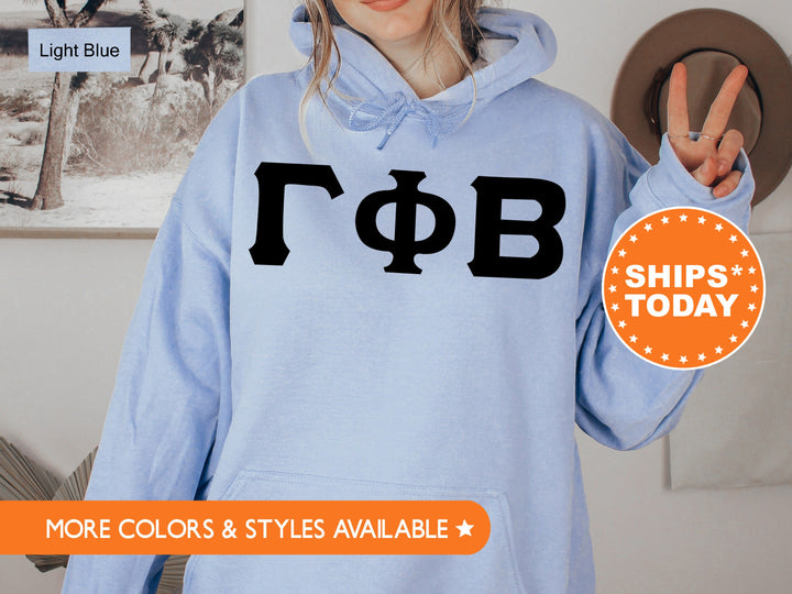 Gamma Phi Beta Super Simple Sorority Sweatshirt | Gamma Phi Greek Letters | GPHI Sorority Letters | Big Little | College Apparel