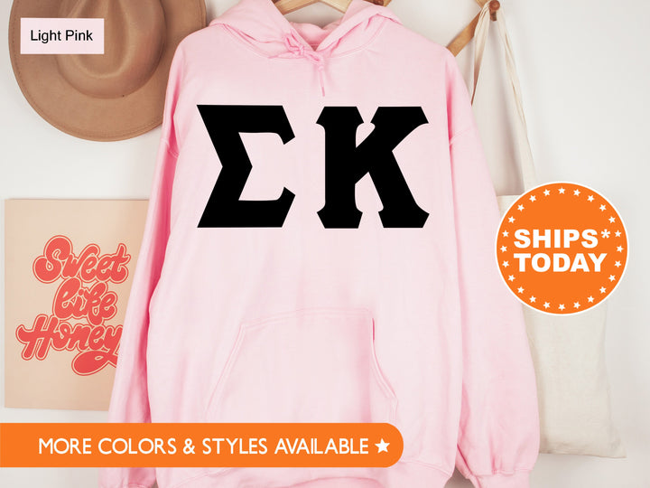 Sigma Kappa Super Simple Sorority Sweatshirt | Sig Kap Greek Letters Sweatshirt | Sorority Letters | Big Little | College Apparel