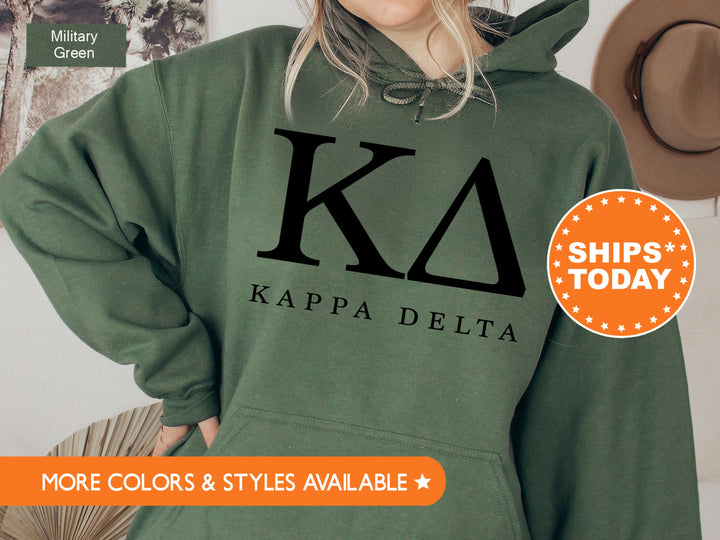 Kappa Delta Sweet and Simple Sorority Sweatshirt | Kappa Delta Greek Letters Sorority Crewneck | Kay Dee Sorority Letters | Greek Apparel