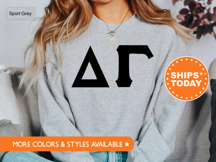 Delta Gamma Super Simple Sorority Sweatshirt | Dee Gee Greek Letters Sweatshirt | Sorority Letters | Big Little | College Apparel