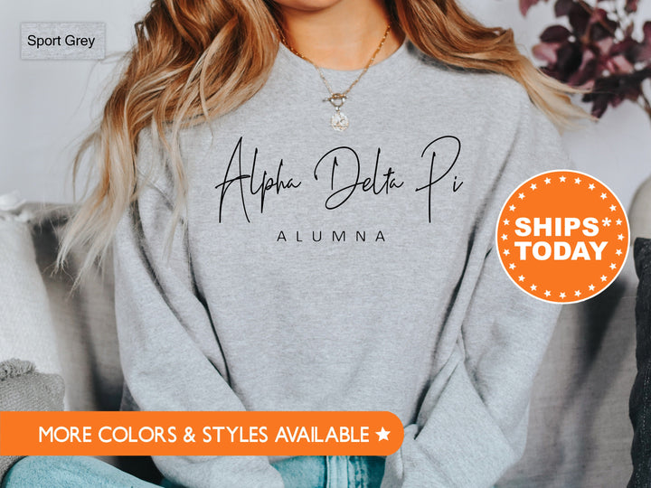 Alpha Delta Pi Proud To Be Sorority Sweatshirt | ADPi Alumna Sorority Crewneck | Sorority Merch | Gift For Sorority Alumni | Greek Apparel