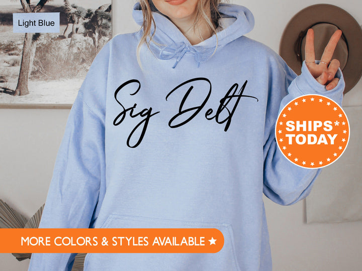 Sigma Delta Tau Nickname Sorority Sweatshirt | Sig Delt Sorority Apparel | Big Little Gift | Sorority Merch | College Greek Apparel
