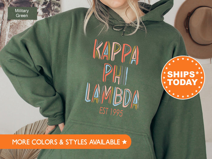 Kappa Phi Lambda Cooper Sorority Sweatshirt | Kappas Sorority Hoodie | Sorority Apparel | Big Little Reveal | College Greek Apparel _ 8671g