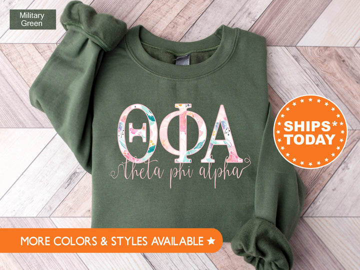 Theta Phi Alpha Simply Paisley Sorority Sweatshirt | Theta Phi Alpha Sweatshirt | Theta Phi Hoodie | Greek Letters | Big Little Gift