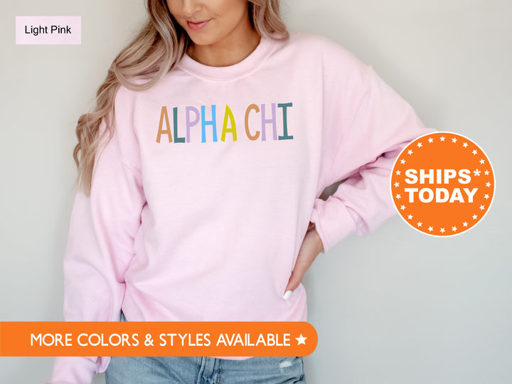 Alpha Chi Omega Uniquely Me Sorority Sweatshirt | Alpha Chi Sorority Sweatshirt | Trendy Sweatshirt | Sorority Gift | Big Little _ 5811g