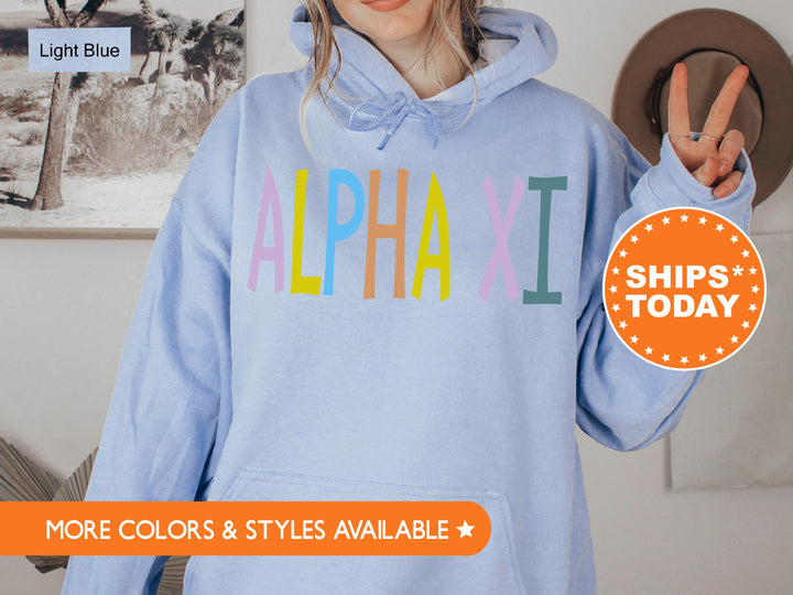 Alpha Xi Delta Uniquely Me Sorority Sweatshirt | Alpha Xi Sorority Hoodie | AXID Greek Apparel | Bid Day Gift | Big Little Reveal _ 5818g