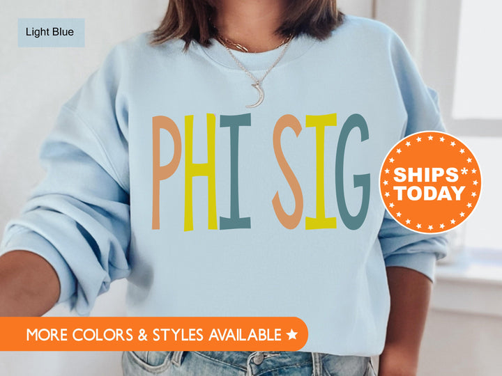 Phi Sigma Sigma Uniquely Me Sorority Sweatshirt | Phi Sig Merch | Sorority Initiation Gift | Phi Sig Hoodie | Big Little Reveal _ 5829g