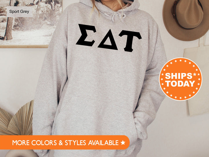 Sigma Delta Tau Super Simple Sorority Sweatshirt | Sig Delt Greek Letters | Sorority Letters | Big Little Reveal | College Apparel