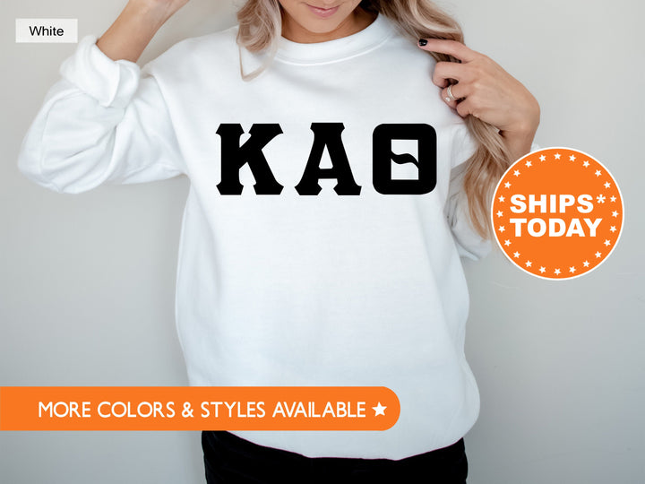 Kappa Alpha Theta Super Simple Sorority Sweatshirt | Theta Greek Letter Sweatshirt | Sorority Letters | Big Little | College Apparel 5652g